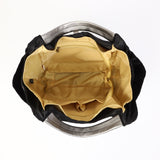 NYLON PIVOINE  midi  NOI/JAU   Synthetic leather handle 　マルチトートバッグ ブラック